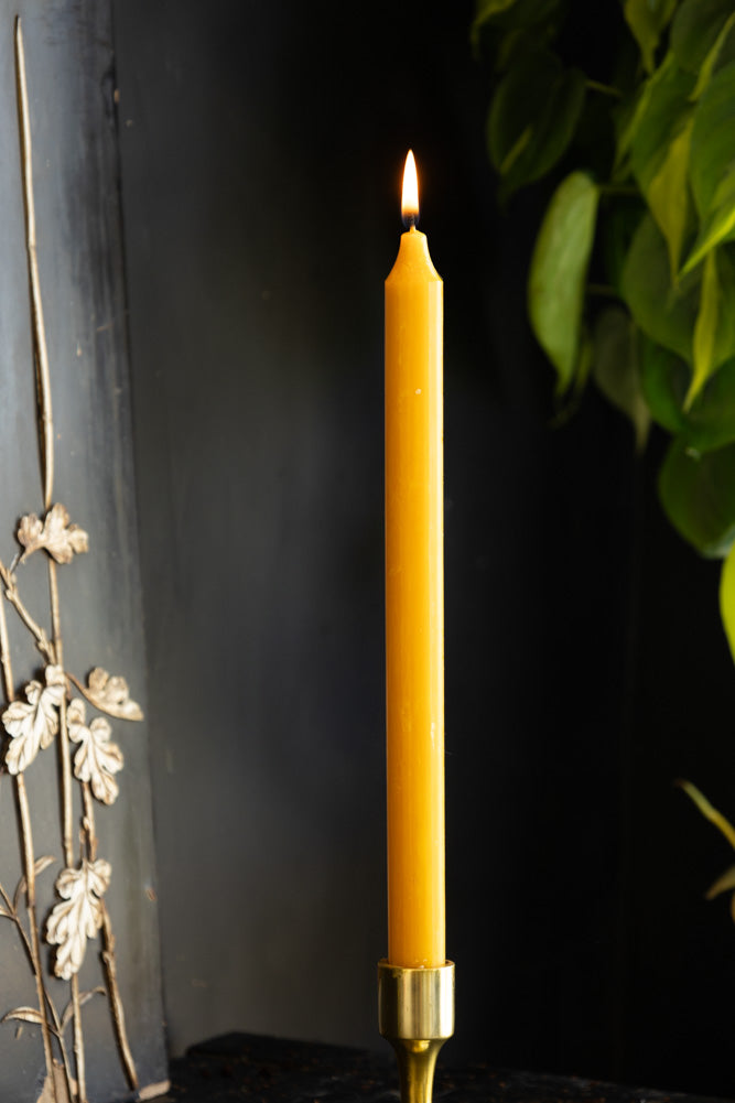 Beautiful Dinner Candle - Ochre