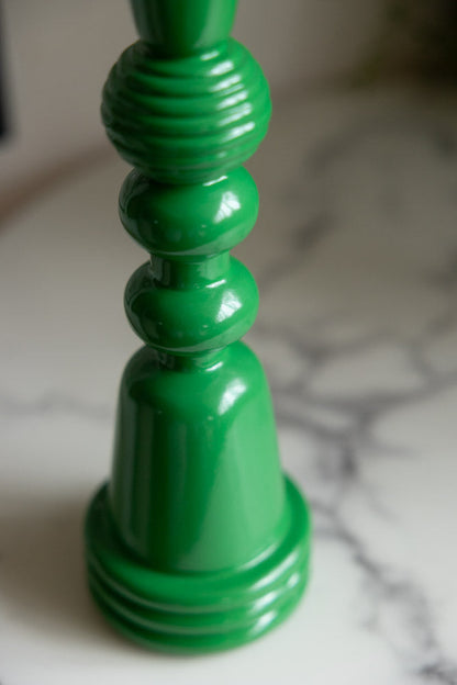 Emerald Green Candlestick Holder