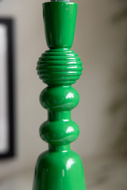 Emerald Green Candlestick Holder