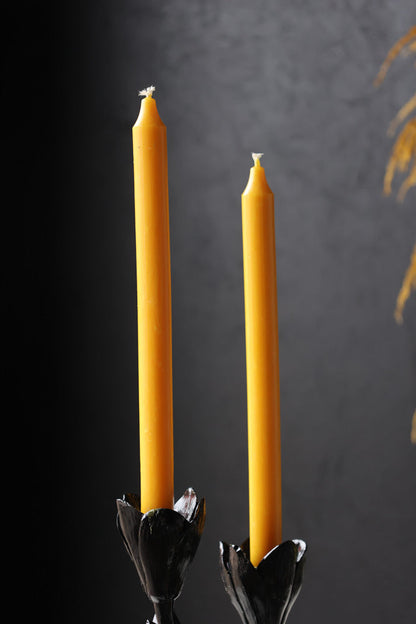 Beautiful Dinner Candle - Ochre